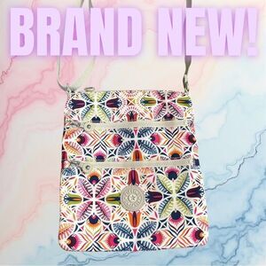 Ultra clean KIPLING kaleidoscope Colorful Patterned Crossbody Bag